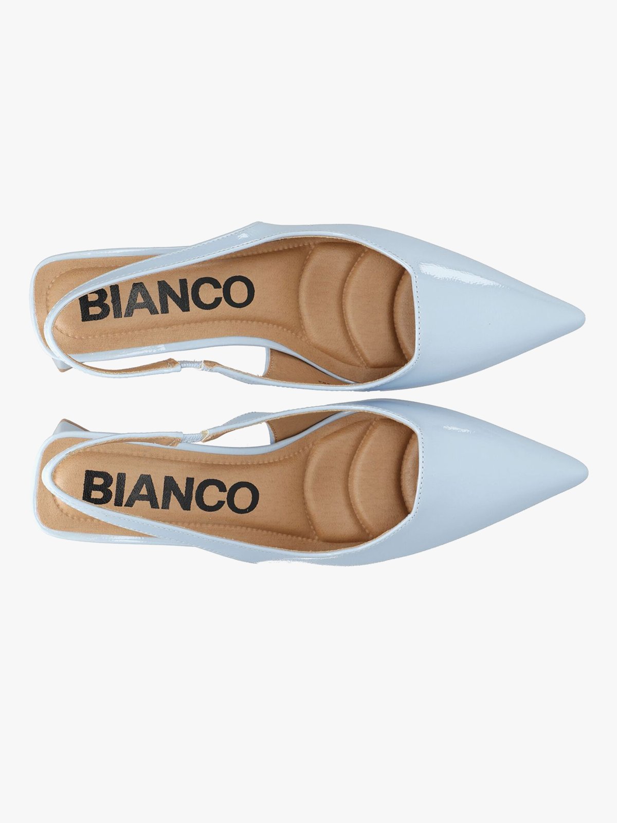 Bianco Maralyn Slingback Patent Sky Blue
