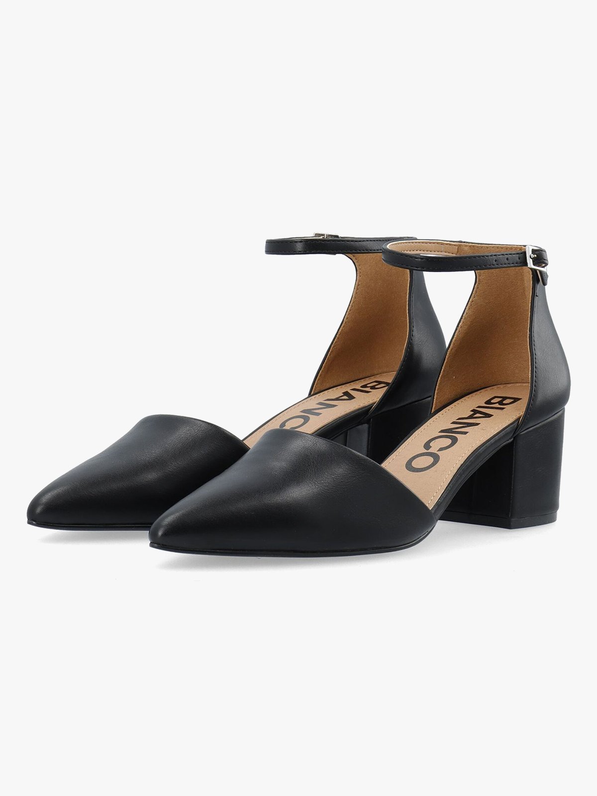 Bianco Devived Pump Faux Leather Black