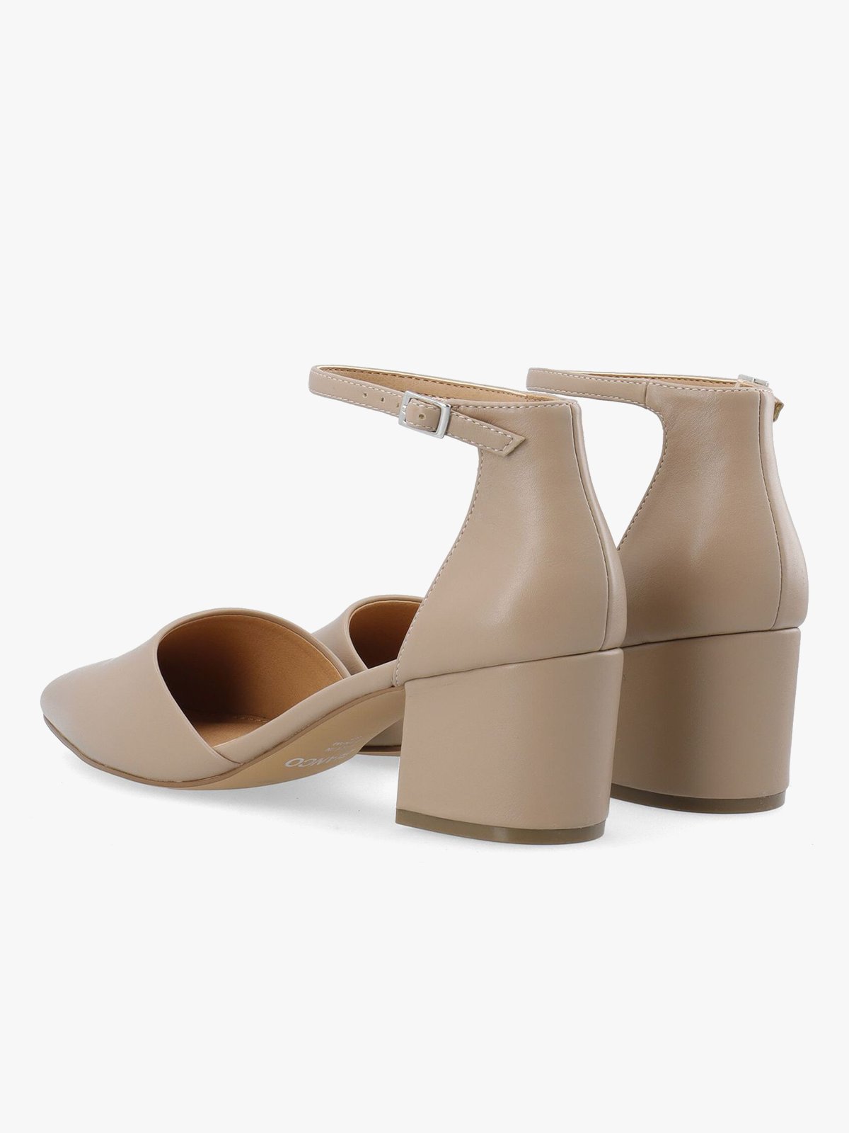 Bianco Devived Pump Faux Leather Nougat