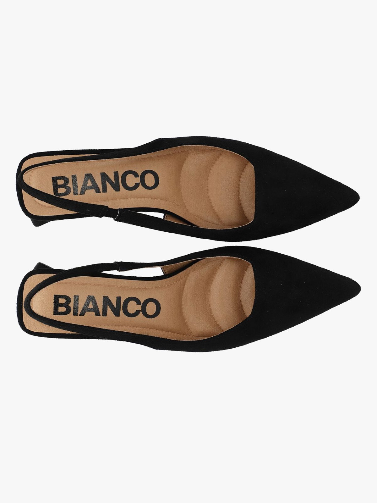 Bianco Maralyn Slingback Faux Suede Sort