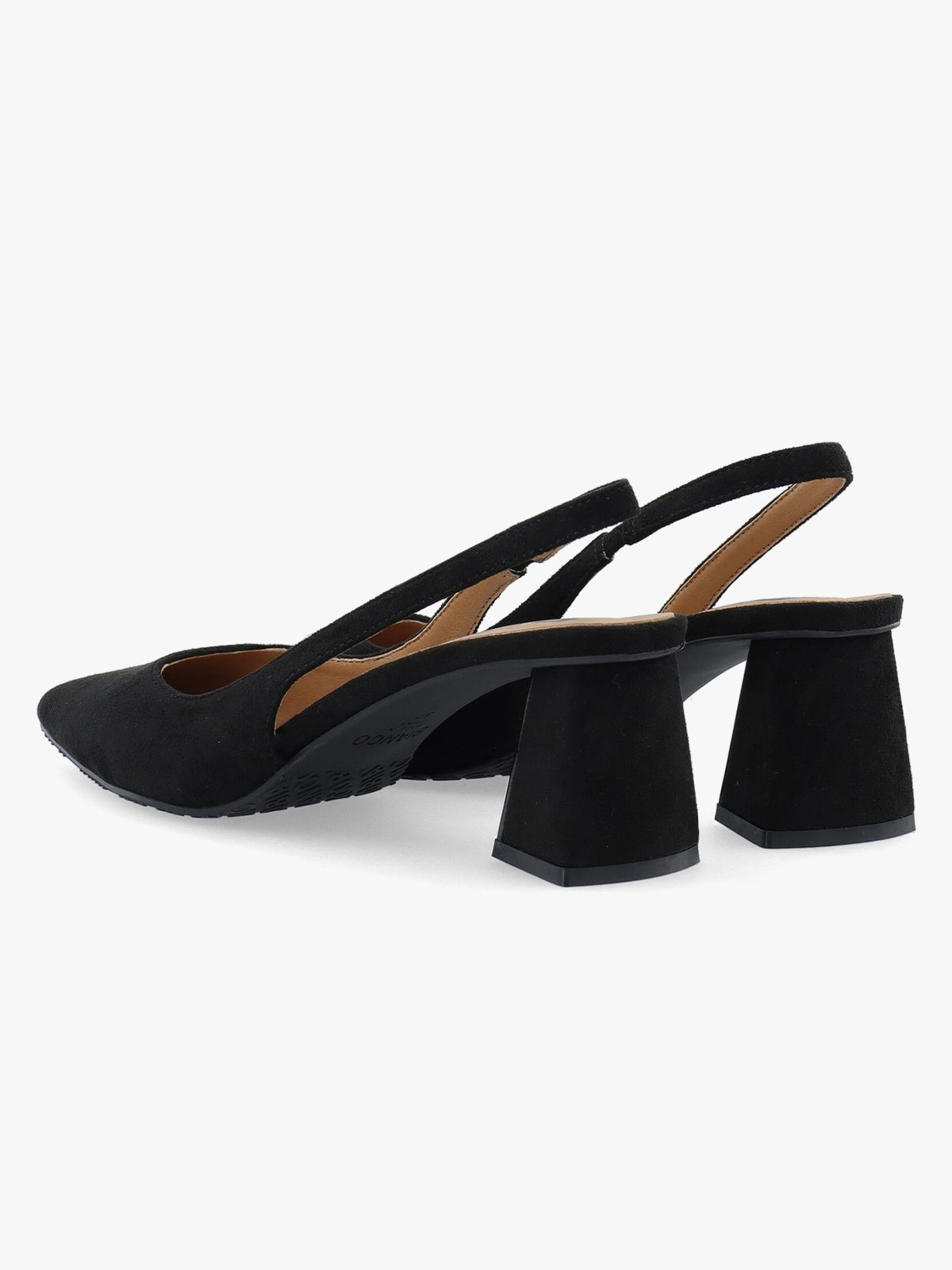 Bianco Maralyn Slingback Faux Suede Sort