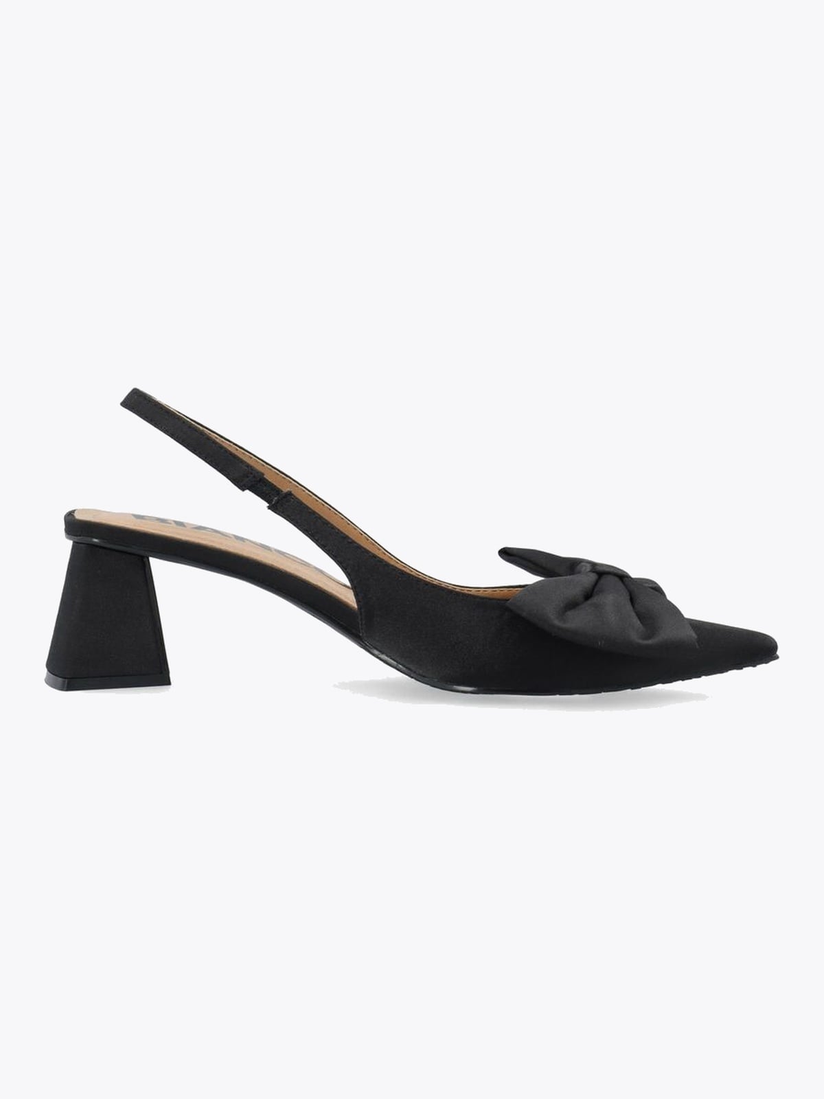 Bianco Maralyn Slingback Bow Satin Sort