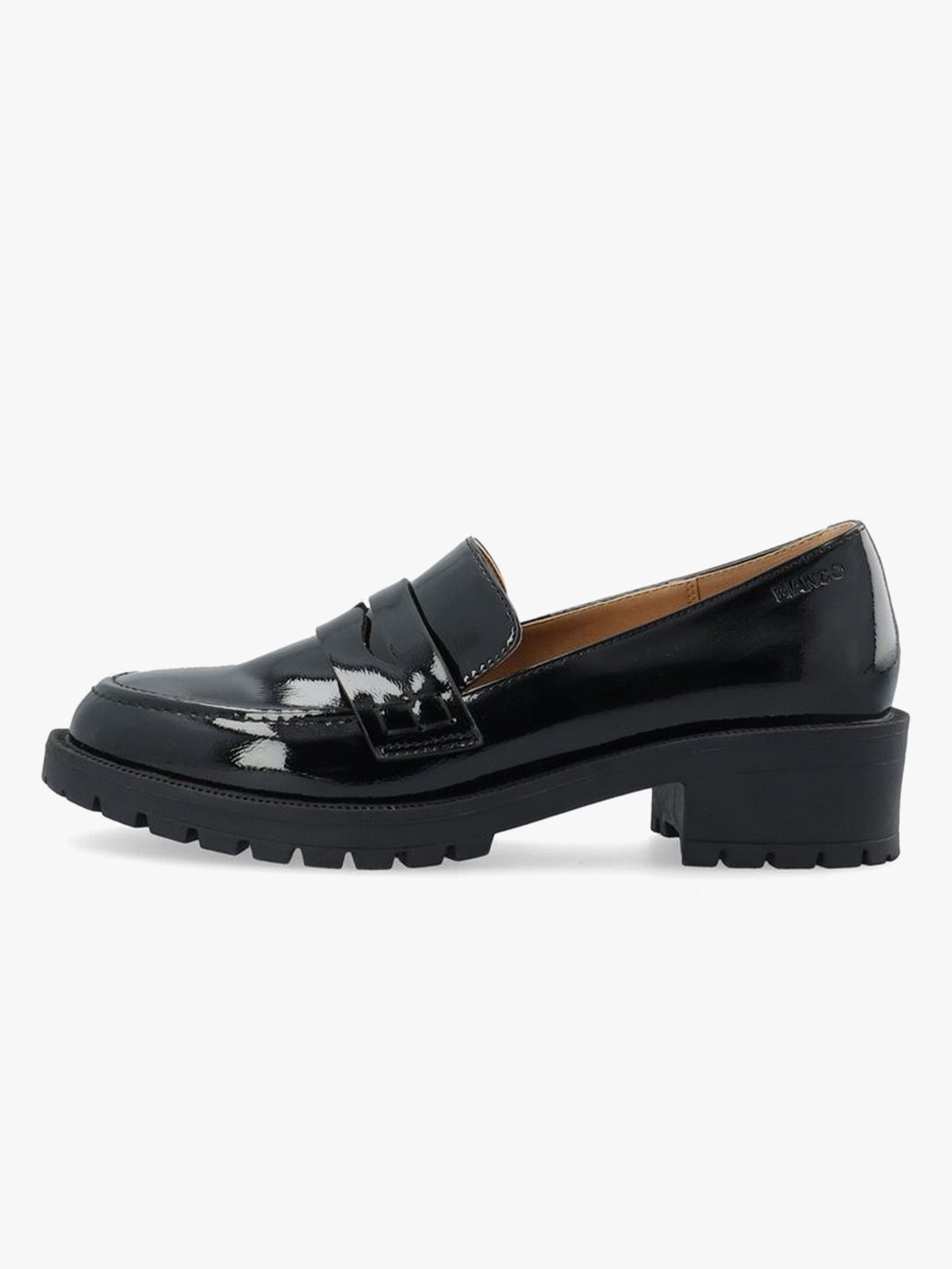 Bianco Pearl Simple Penny Loafer Patent Aquarius Black