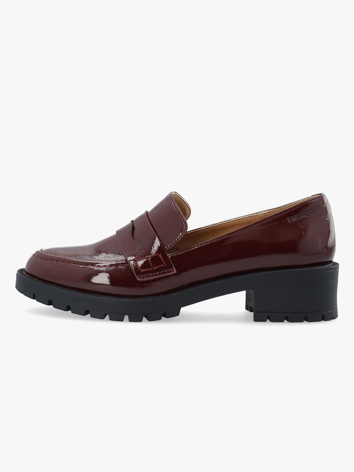 Bianco Pearl Simple Penny Loafer Patent Aquarius Burgundy