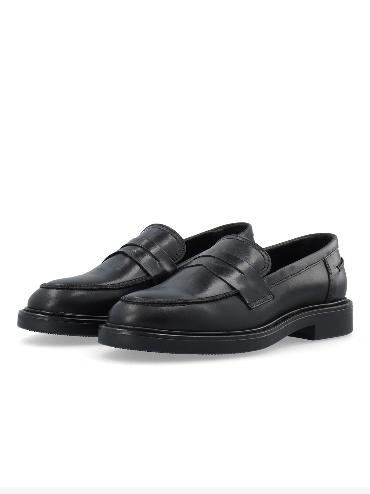 Bianco Adda Penny Loafer Smooth Leather Black