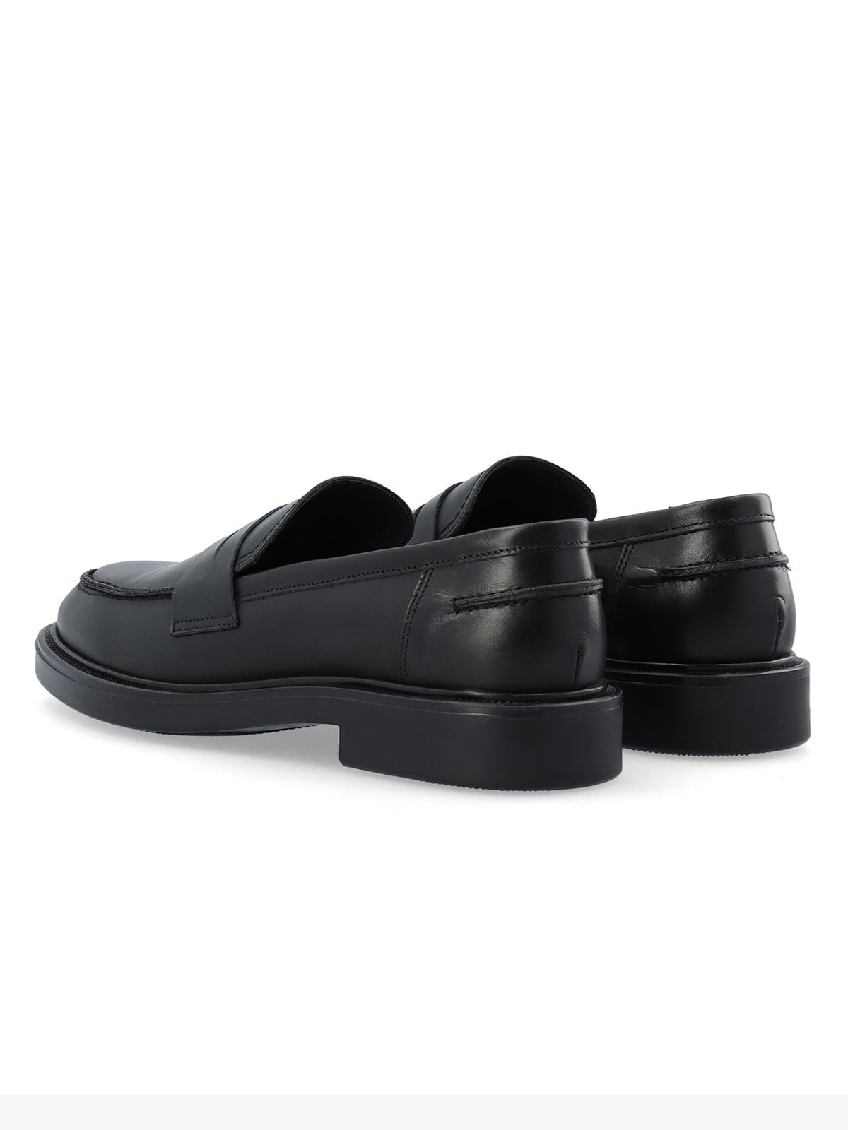 Bianco Adda Penny Loafer Smooth Leather Black