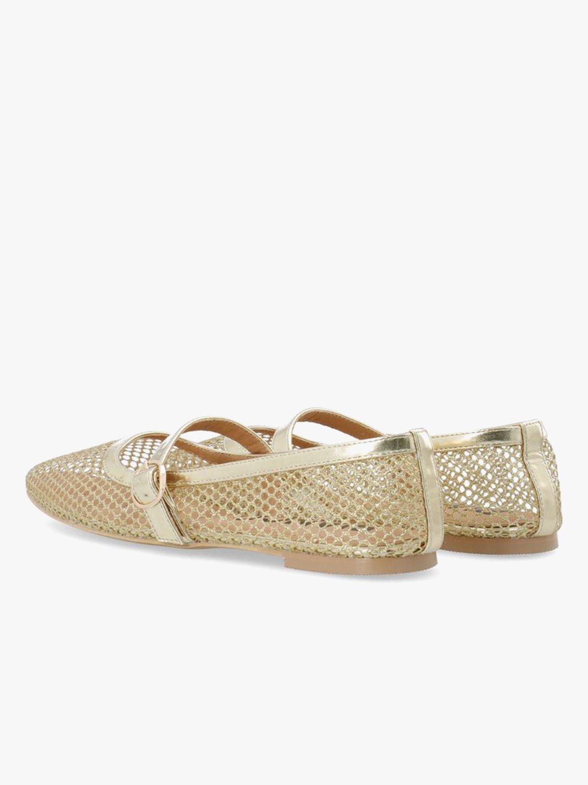 Bianco Lilja Mary Jane Mesh Gold