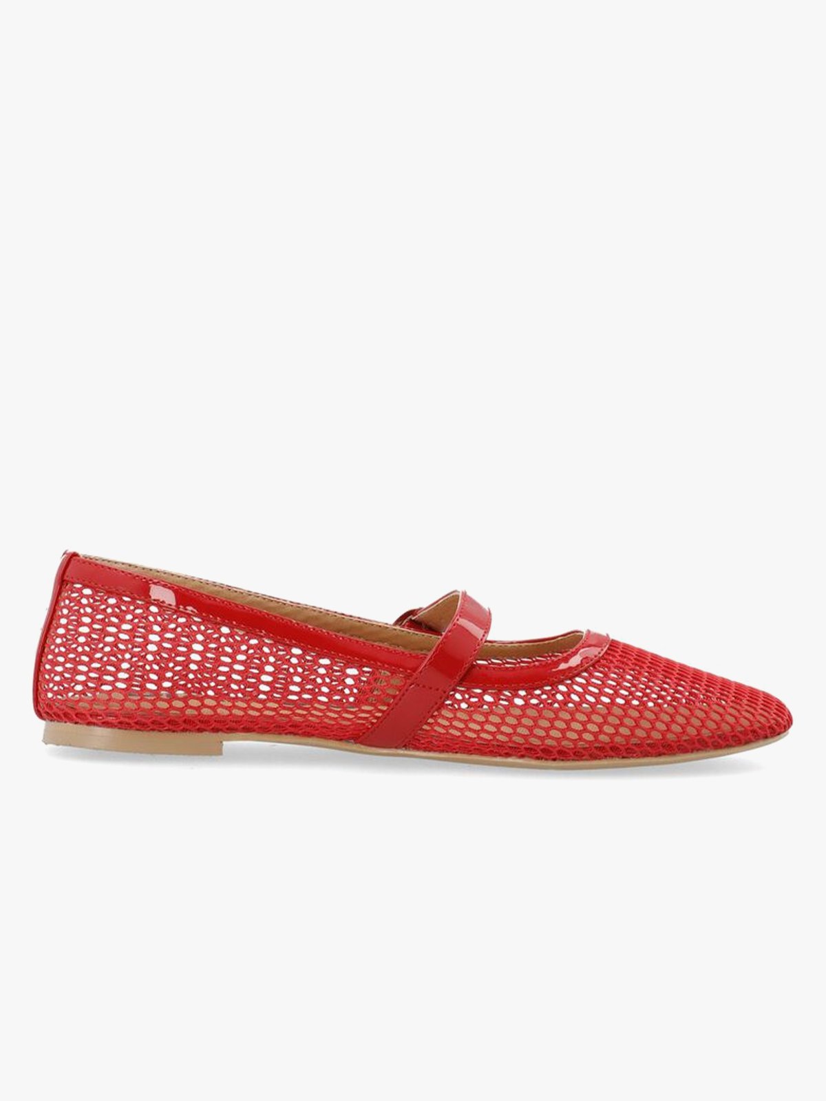 Bianco Lilja Mary Jane Mesh Red