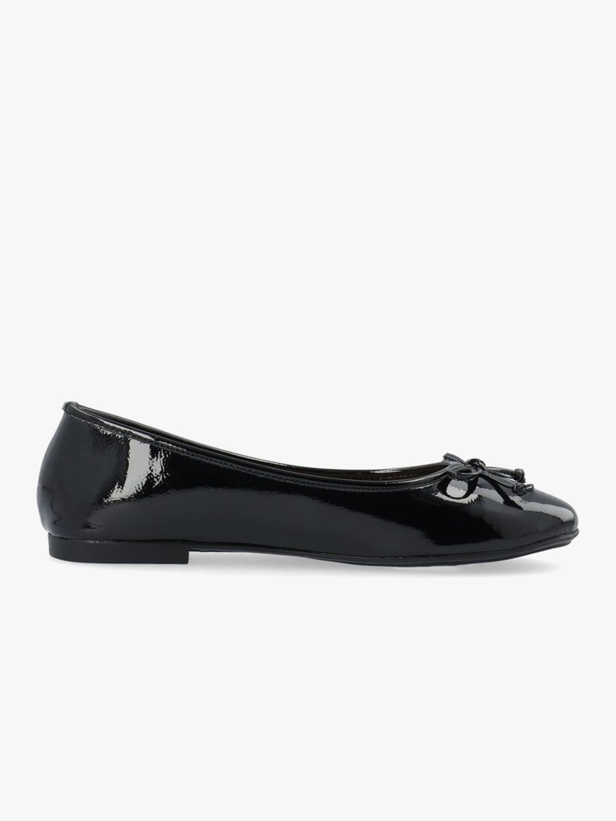 Bianco Celine Ballerina Faux Leather Black