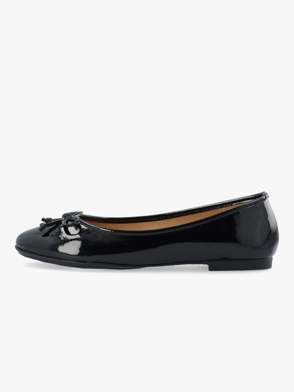 Bianco Celine Ballerina Faux Leather Black