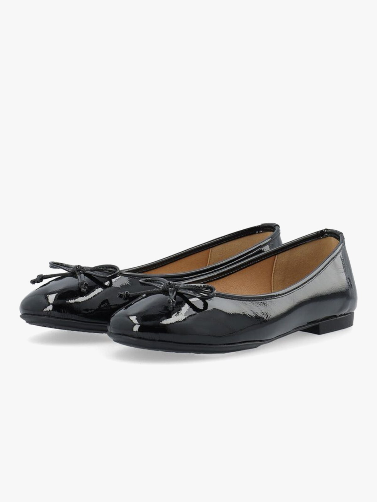 Bianco Celine Ballerina Faux Leather Black