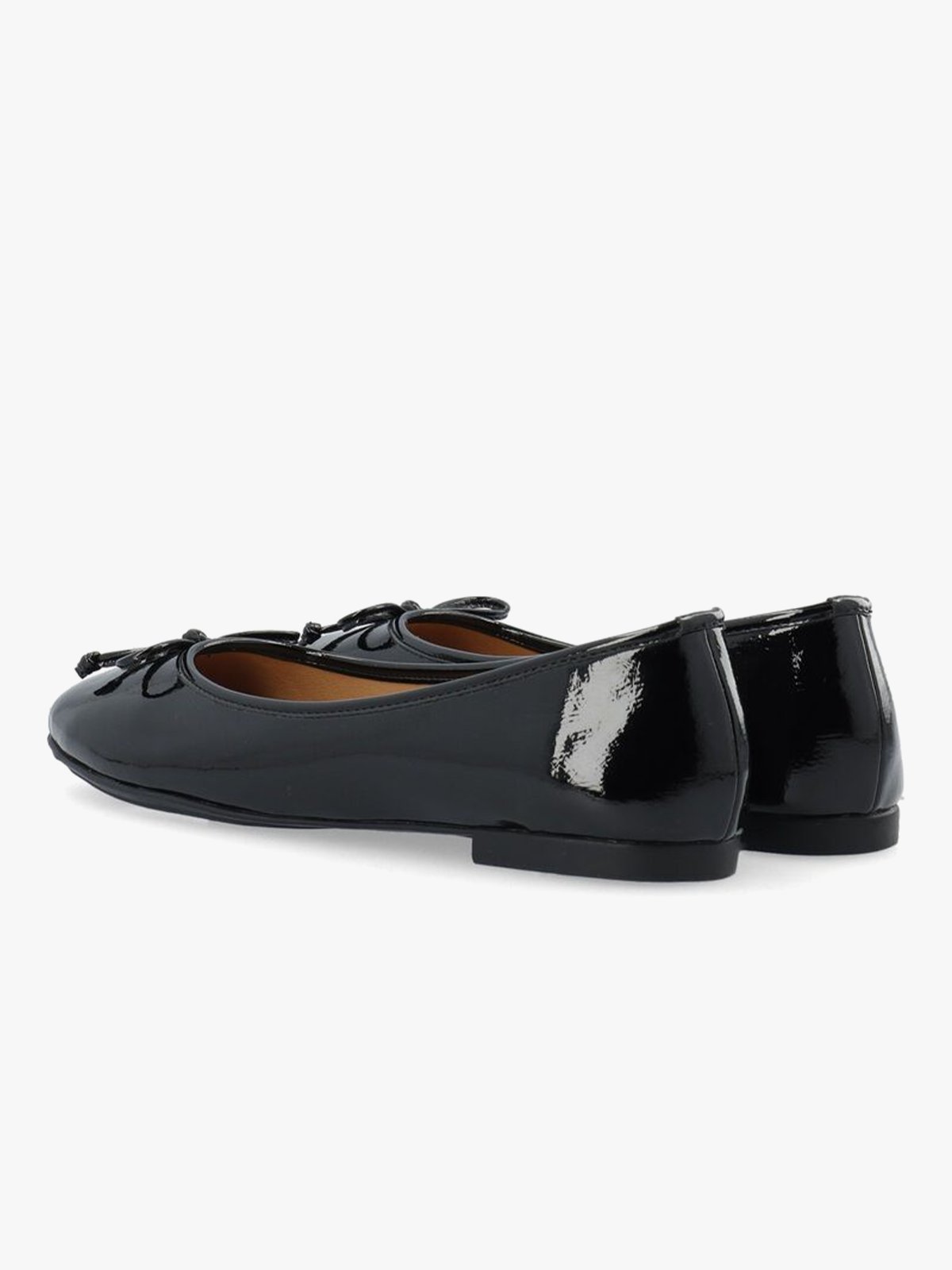 Bianco Celine Ballerina Faux Leather Black