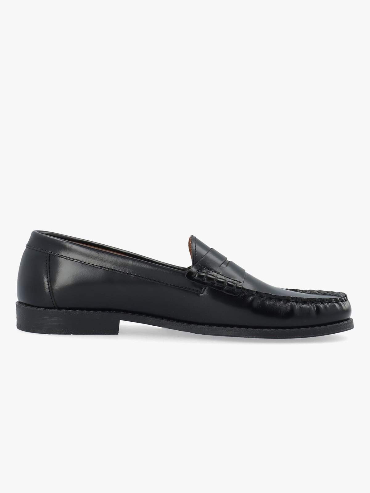 Bianco Pop Penny Loafer Polido Leather Black