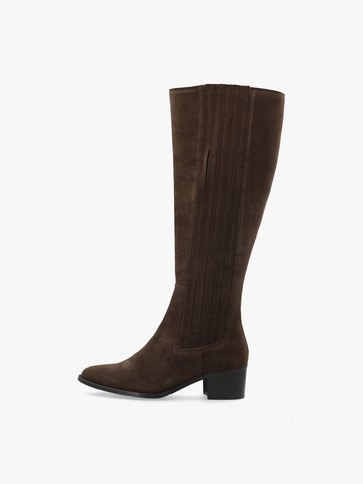 Bianco Carol Chelsea Knee High Boot Oily Suede Brown