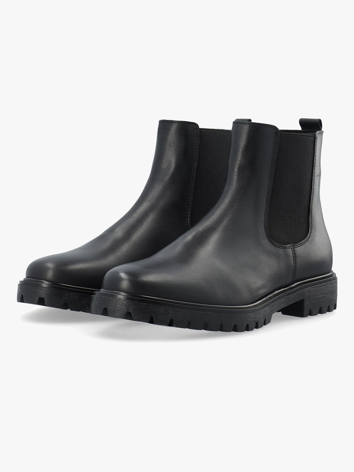 Bianco Gina Chelsea Boot Smooth Leather Black