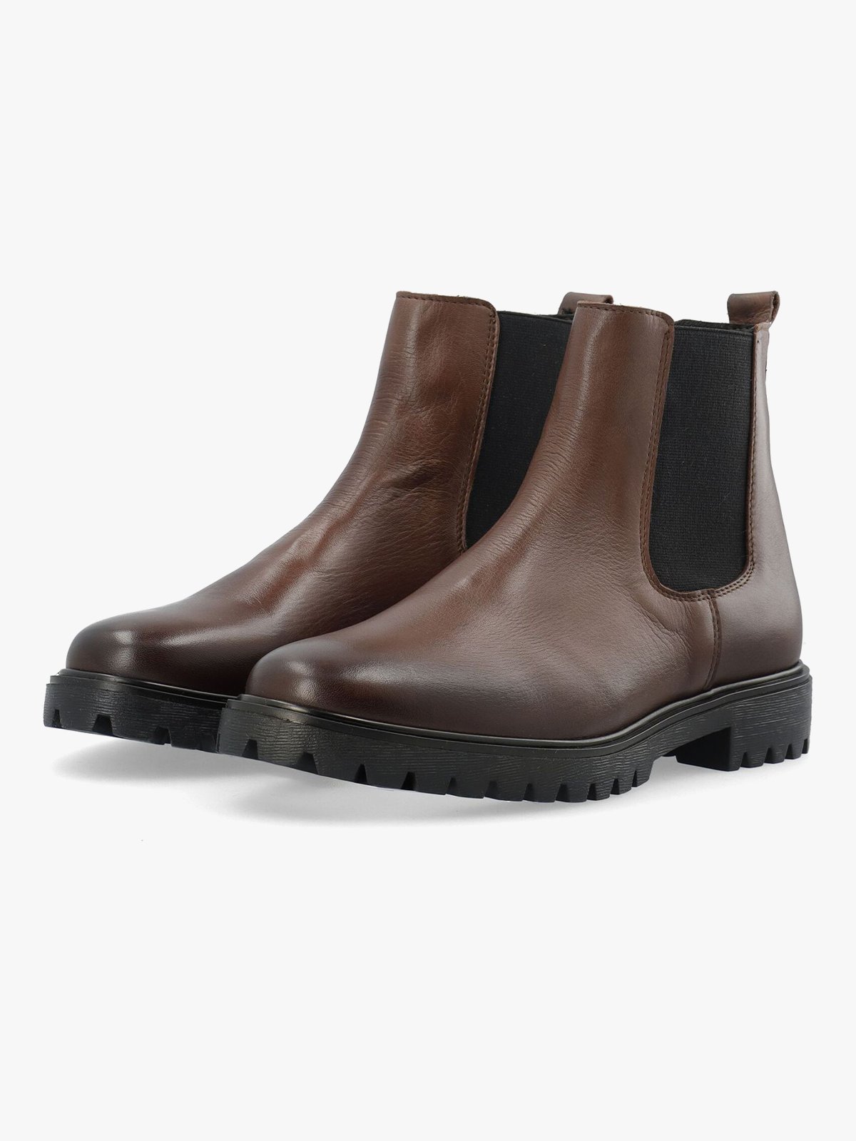 Bianco Gina Chelsea Boot Smooth Leather Brown