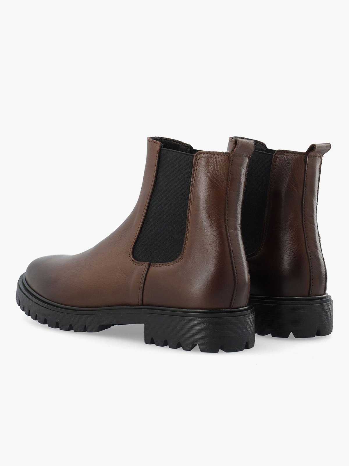 Bianco Gina Chelsea Boot Smooth Leather Brown