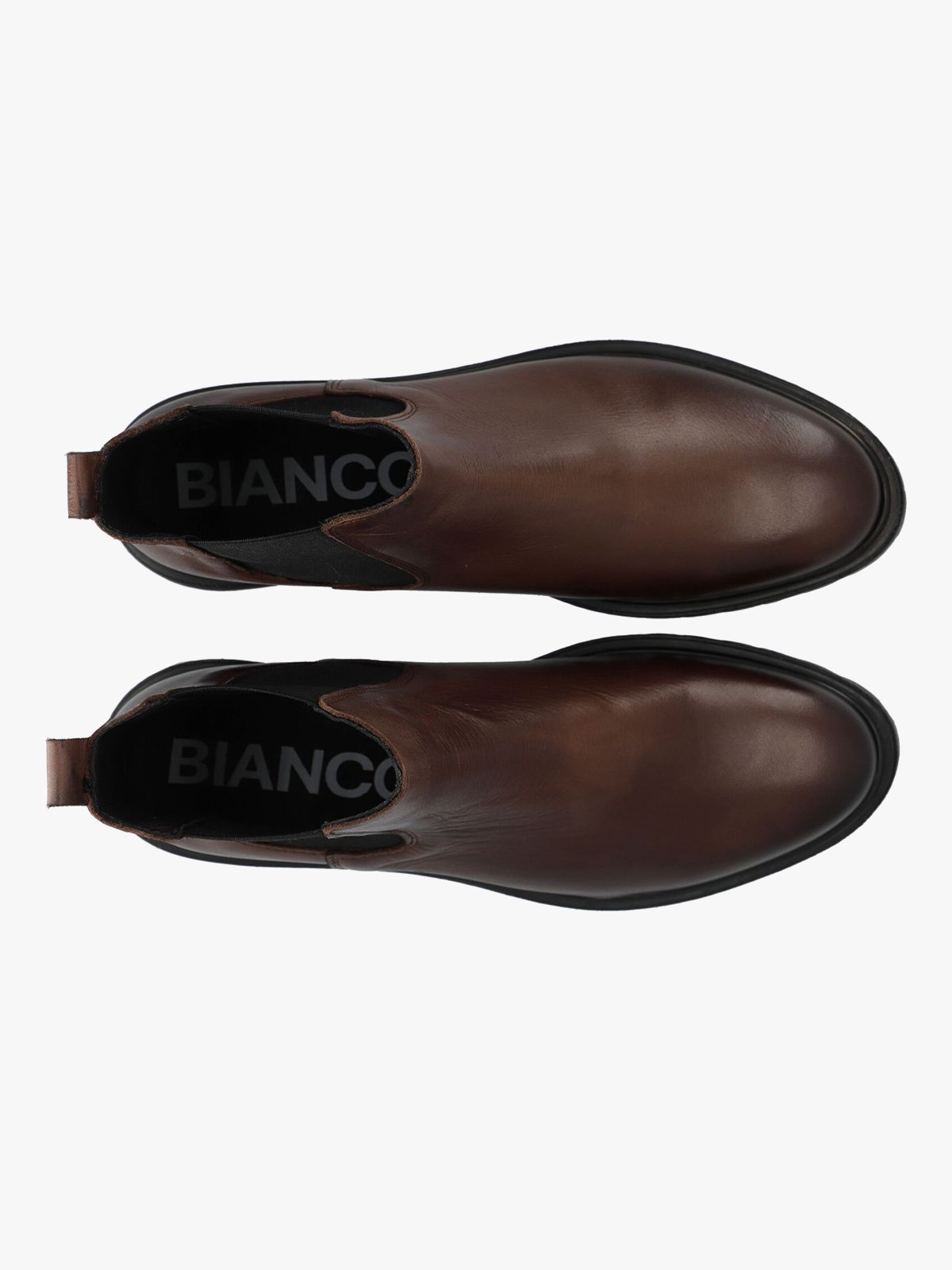 Bianco Gina Chelsea Boot Smooth Leather Brown