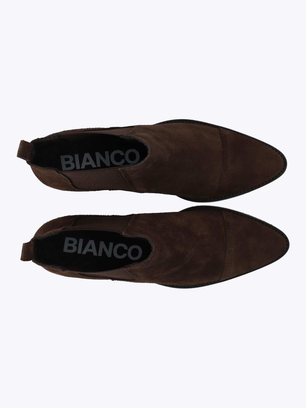 Bianco Carol Dress Chelsea Boot Suede Brown
