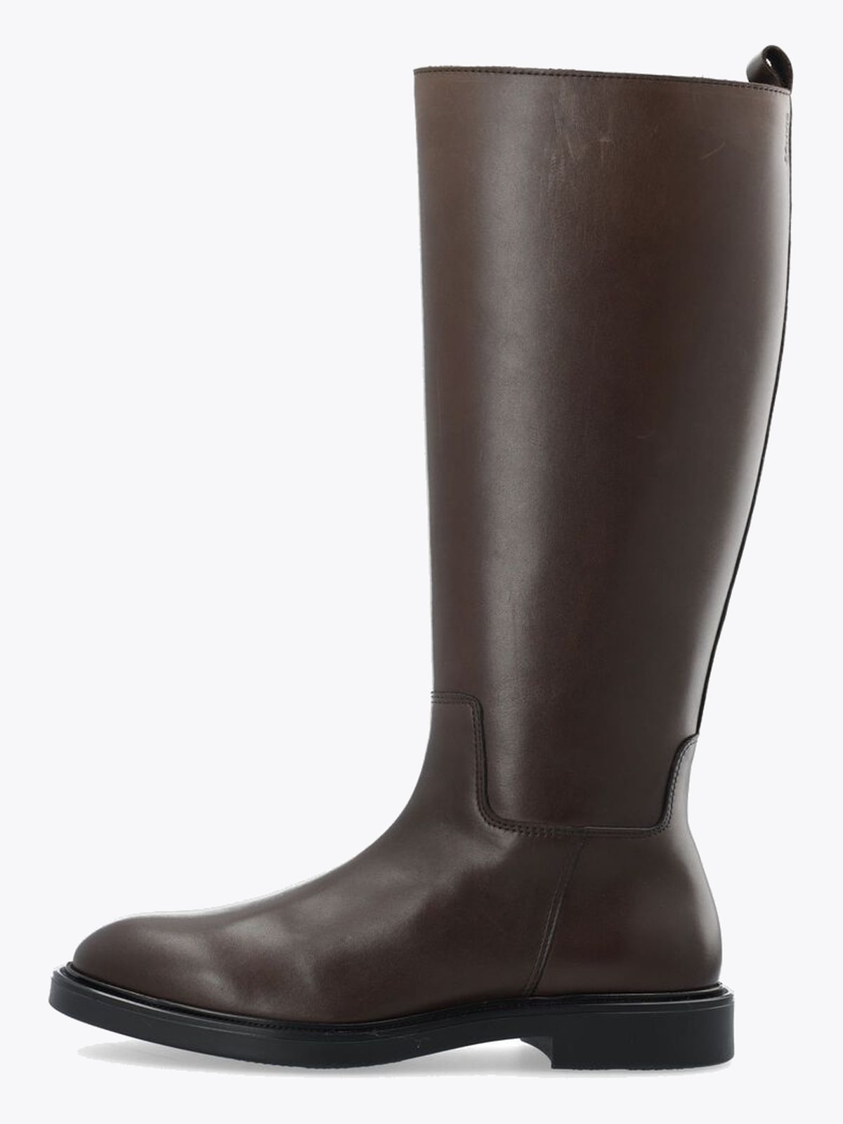 Bianco Adda Knee High Boot Smooth Leather Brown