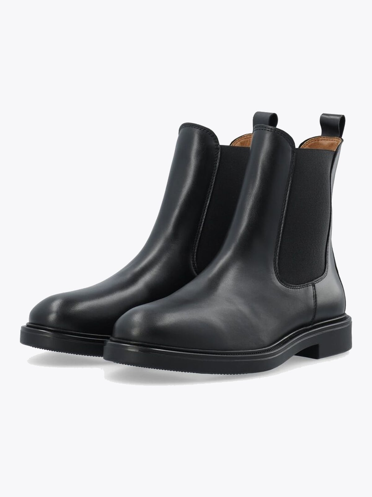 Bianco Adda Chelsea Boot Smooth Leather Black