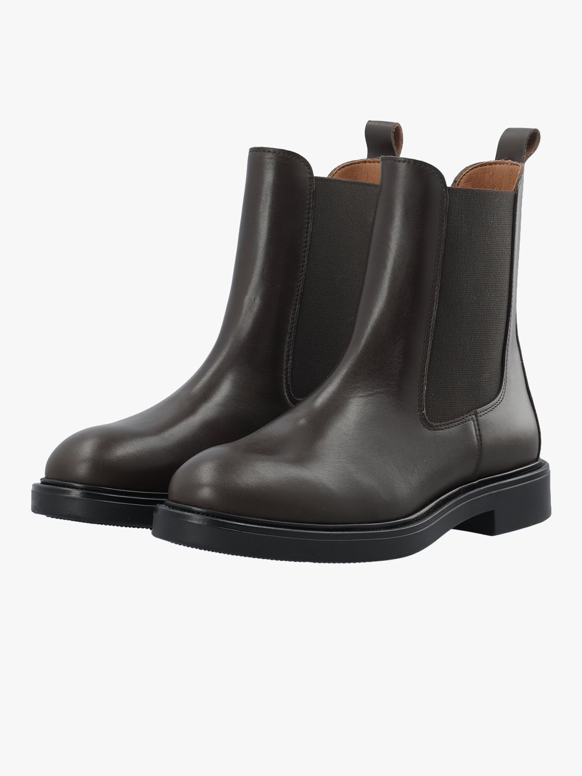 Bianco Adda Chelsea Boot Smooth Leather Brown