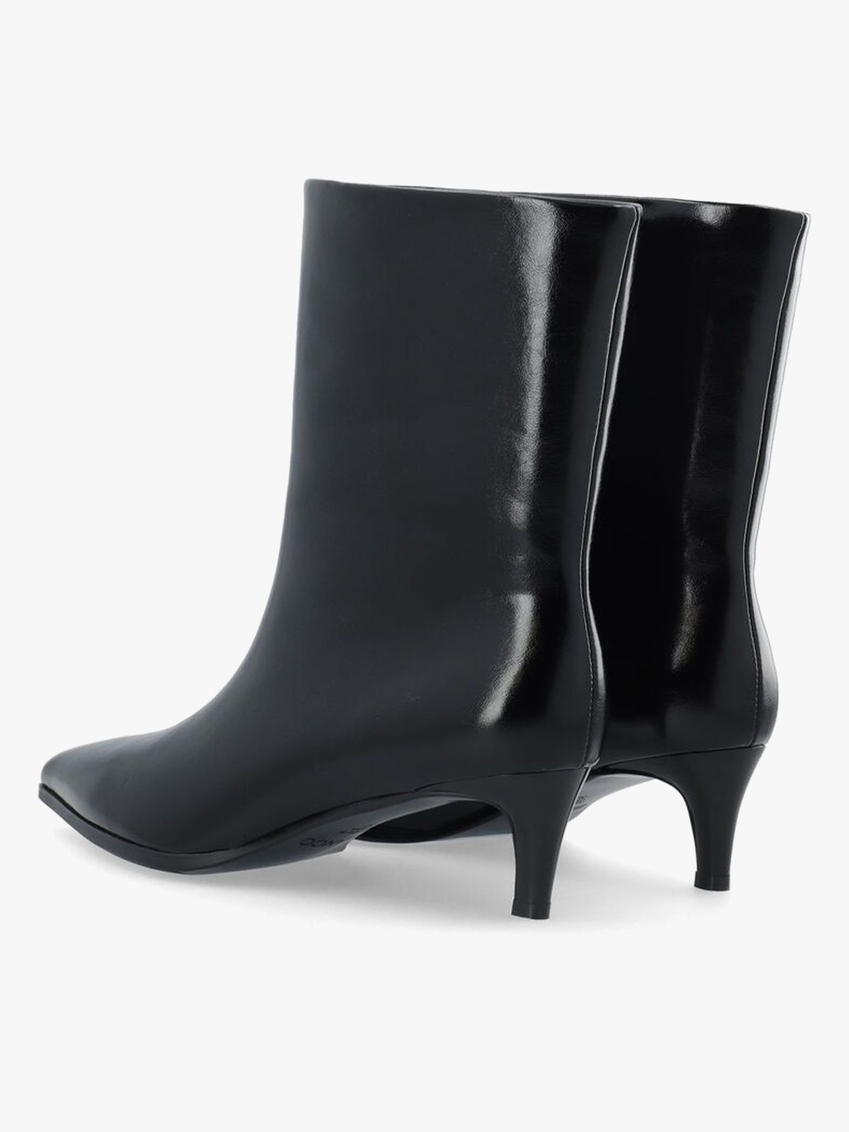 Bianco Abbie Mid Pull On Boot Faux Leather Black