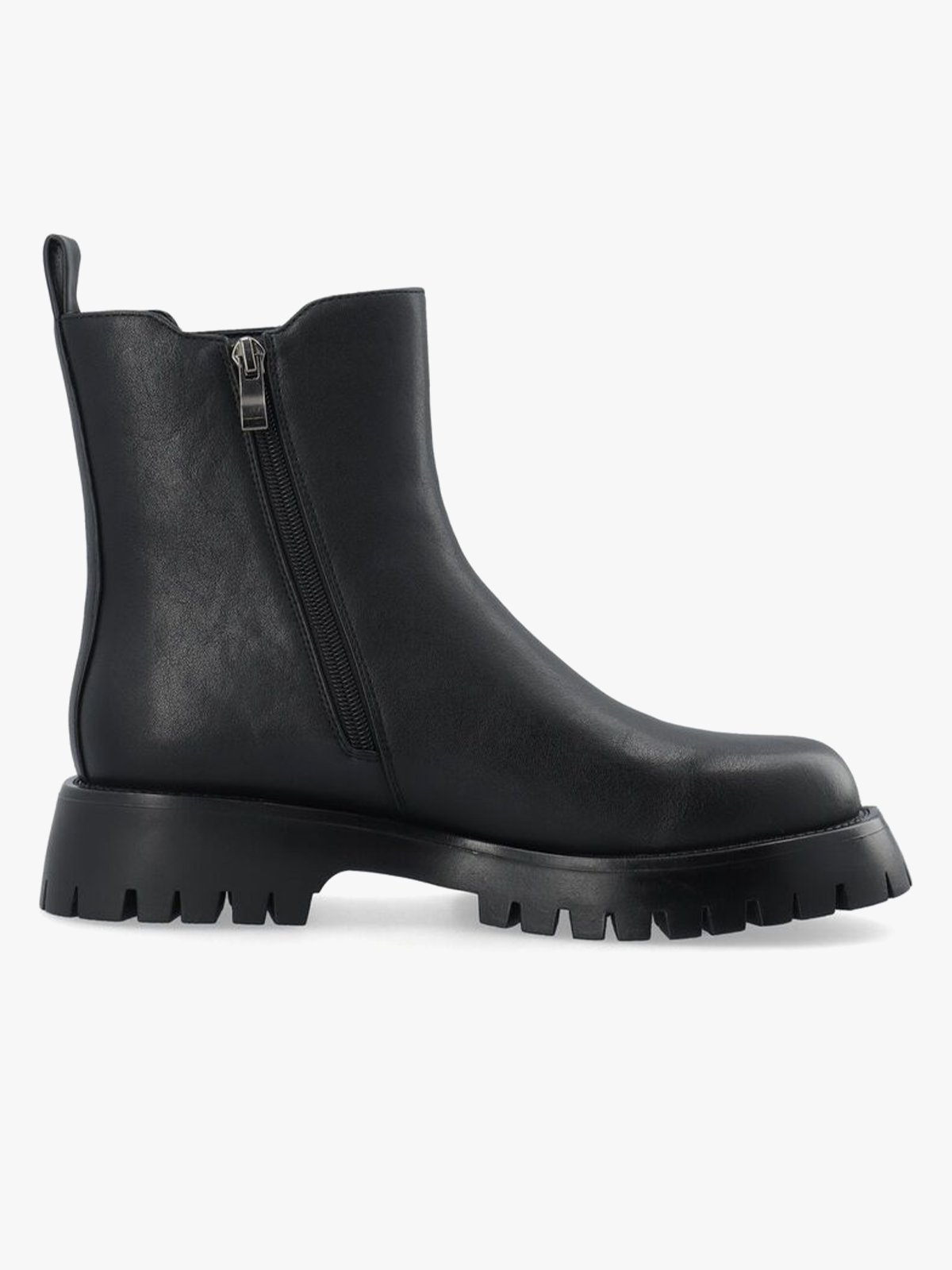 Bianco Archie Chelsea Boot Faux Leather Black