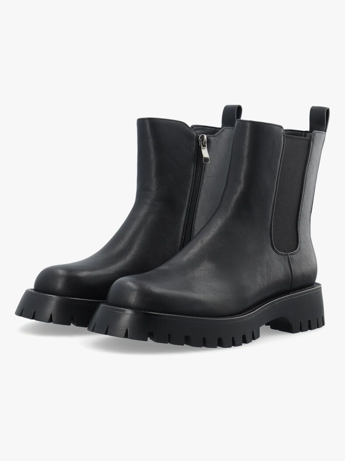 Bianco Archie Chelsea Boot Faux Leather Black