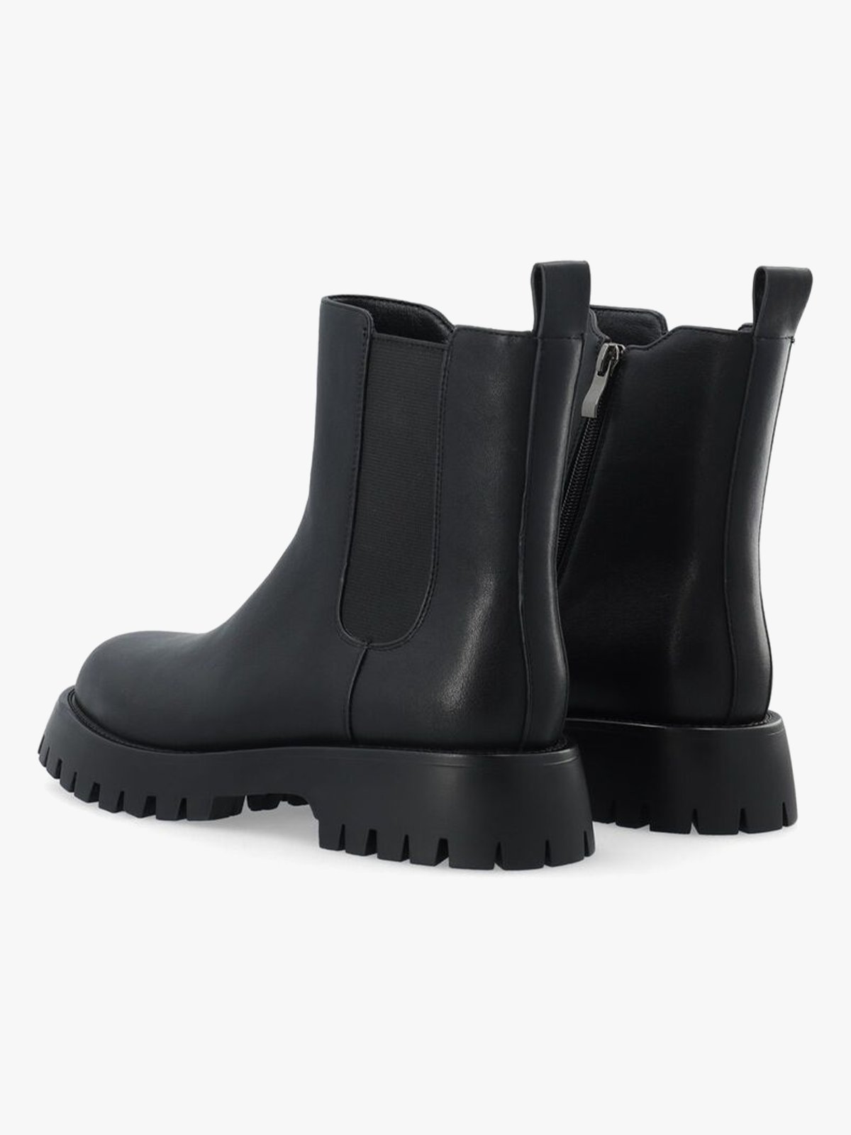Bianco Archie Chelsea Boot Faux Leather Black