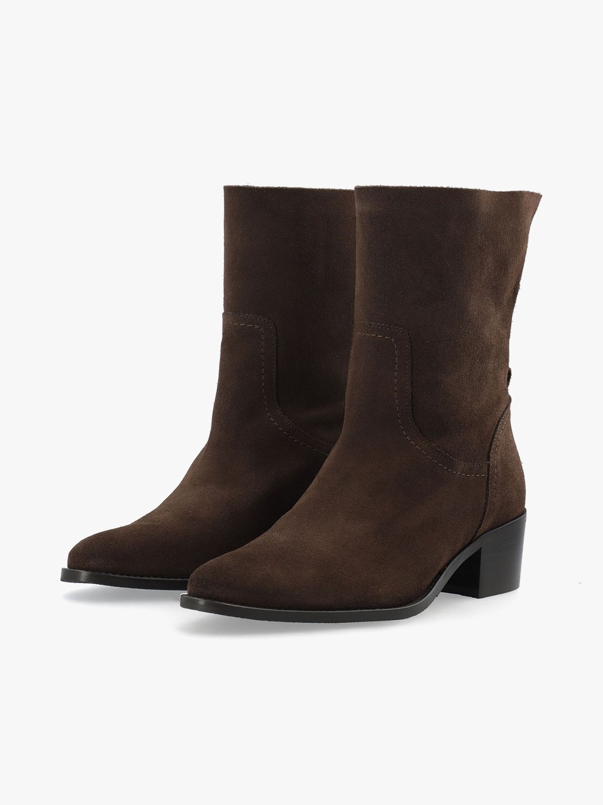 Bianco Mary Knee High Pull On Boot Suede Brown