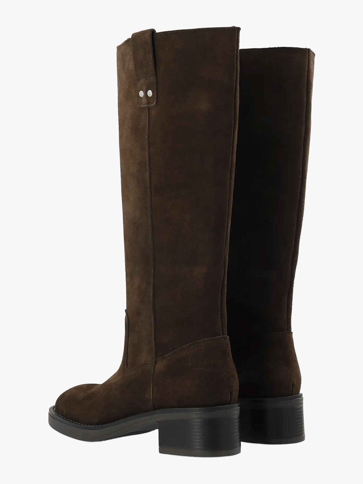 Bianco Mary Knee High Pull On Boot Suede Brown