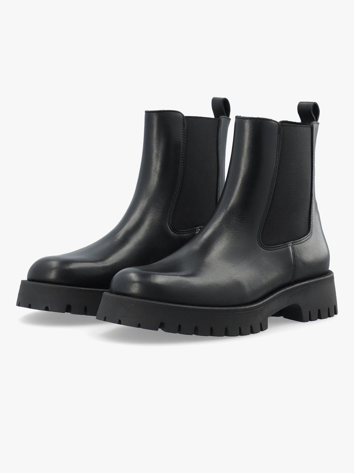 Bianco Leo Chelsea Boot Smooth Leather Black