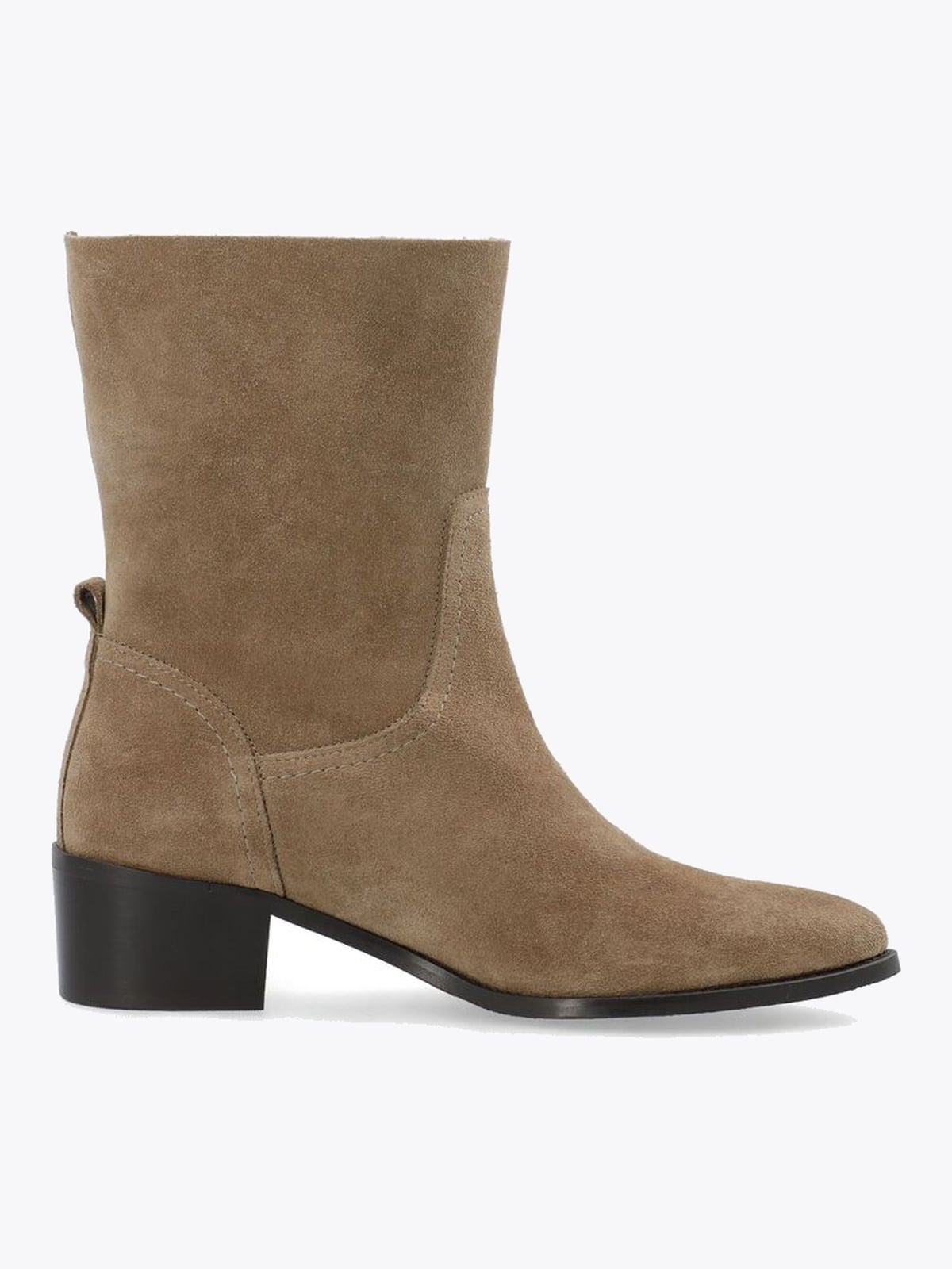 Bianco Carol Mid Pull On Boot Oily Suede Sand