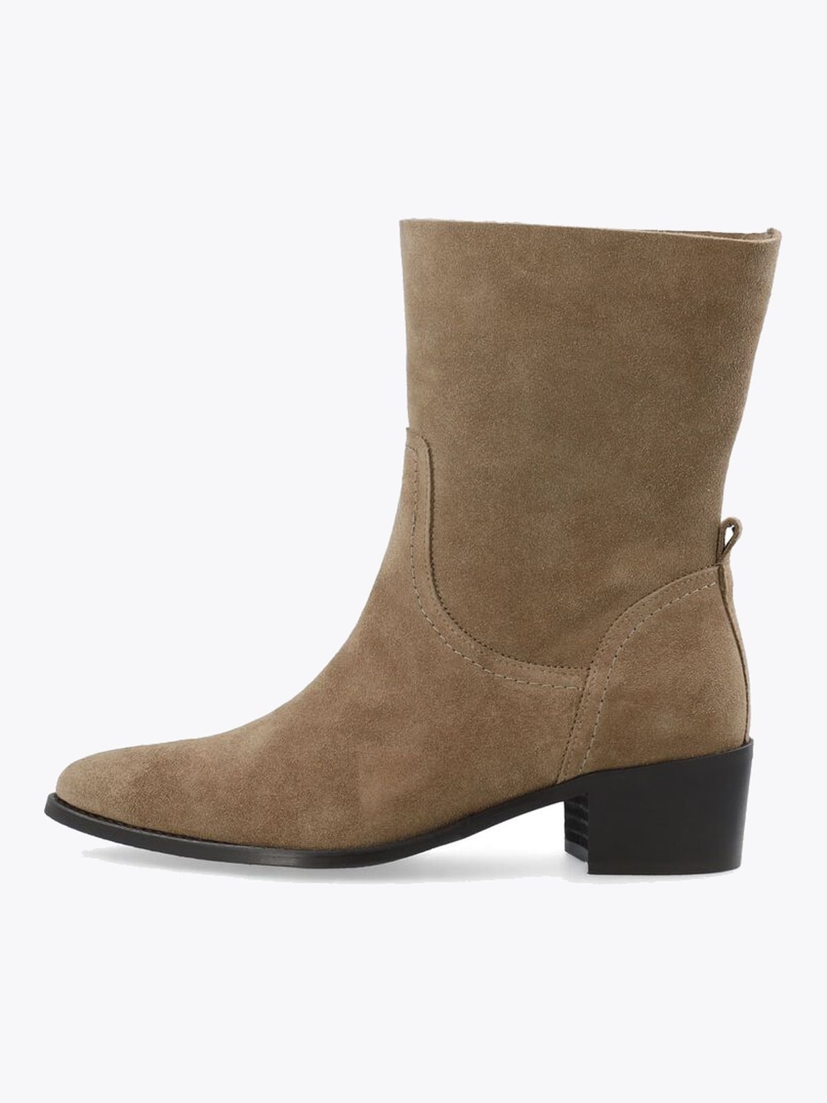 Bianco Carol Mid Pull On Boot Oily Suede Sand