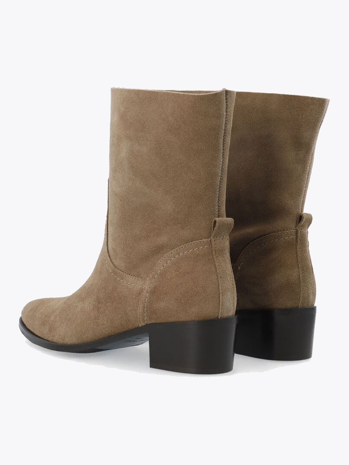 Bianco Carol Mid Pull On Boot Oily Suede Sand