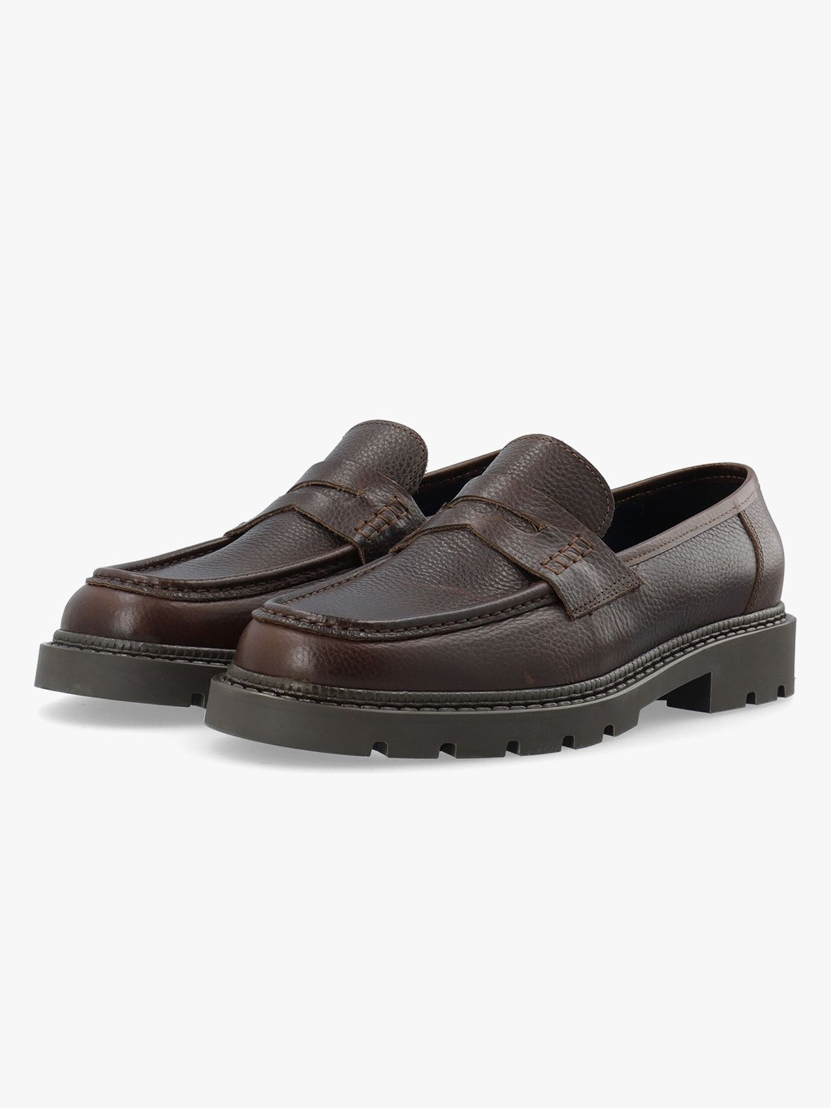 Bianco Jeff Penny Loafer Texas Tumbled Brown