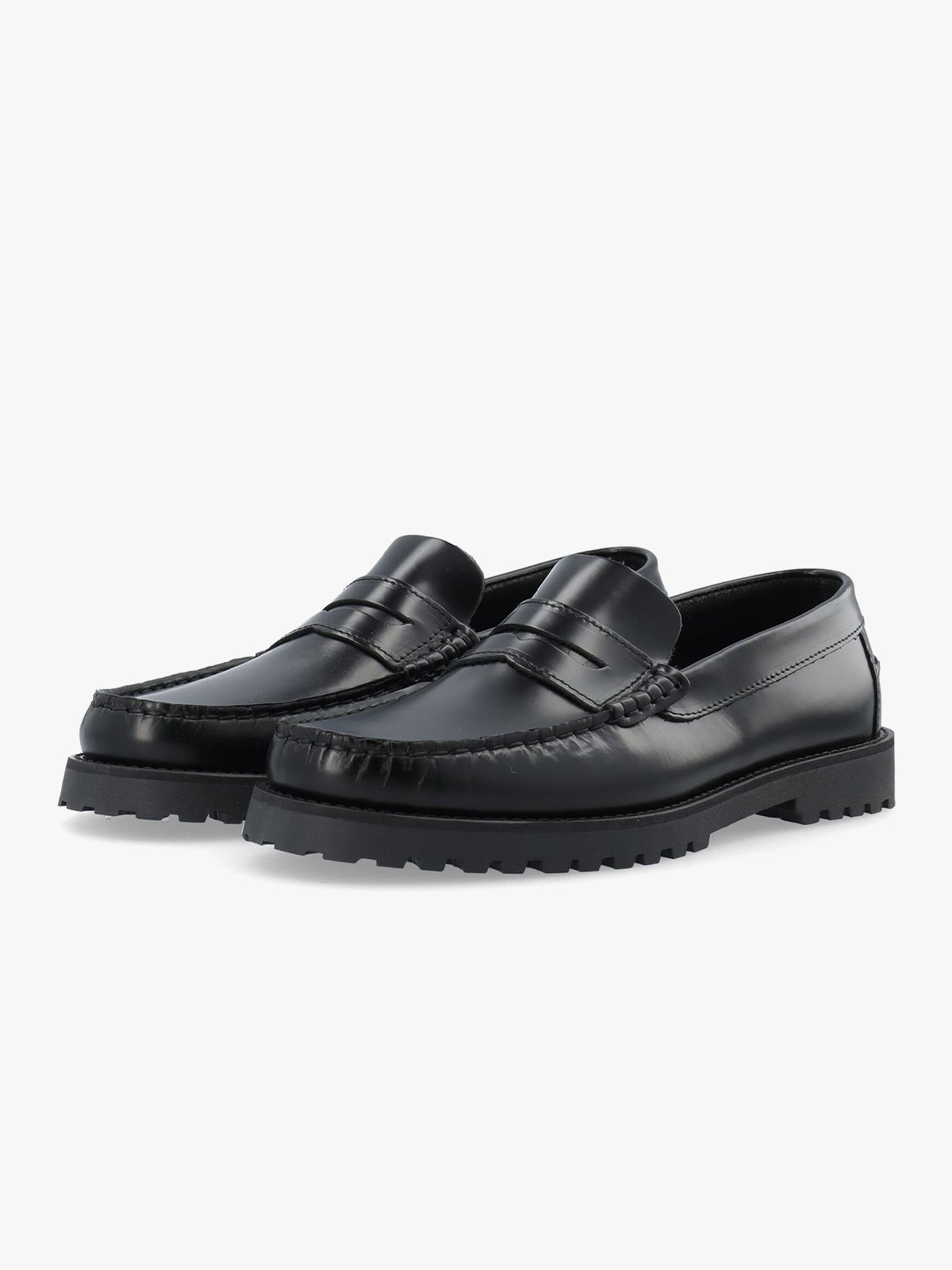 Bianco Greg Penny Loafer Polido Black
