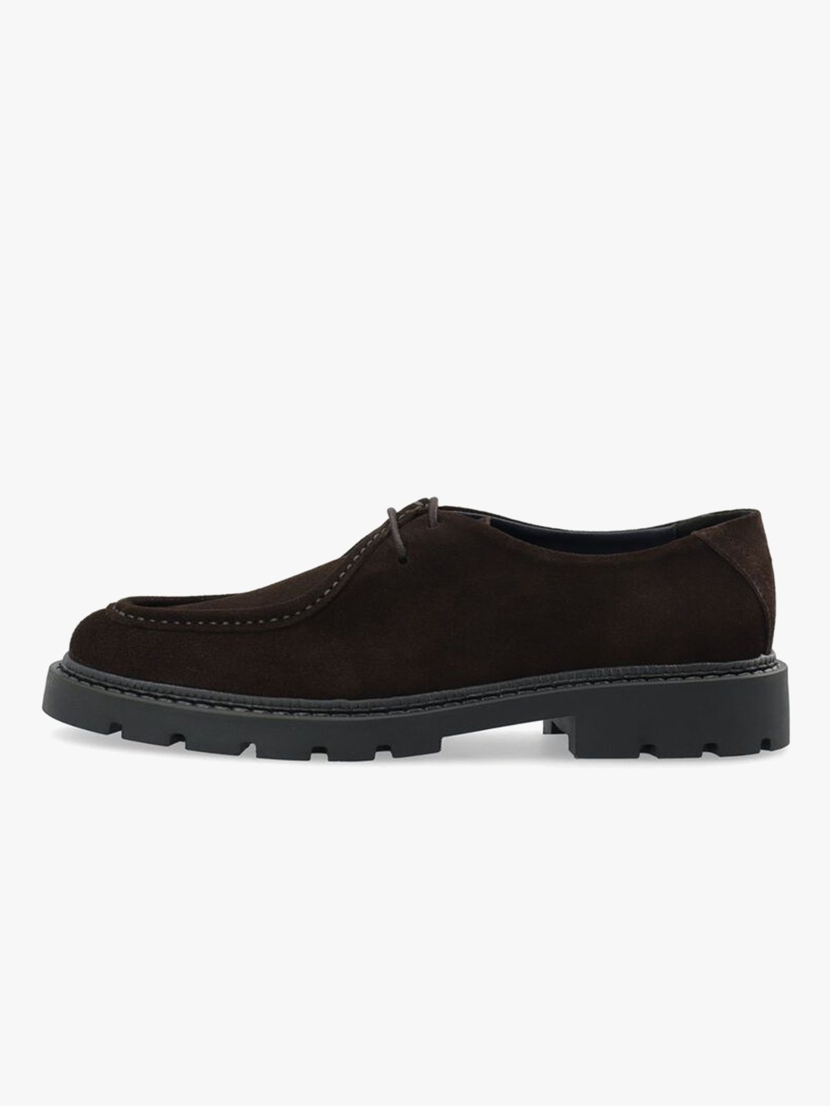 Bianco Jeff Moc Toe Oily Suede Dark Brown