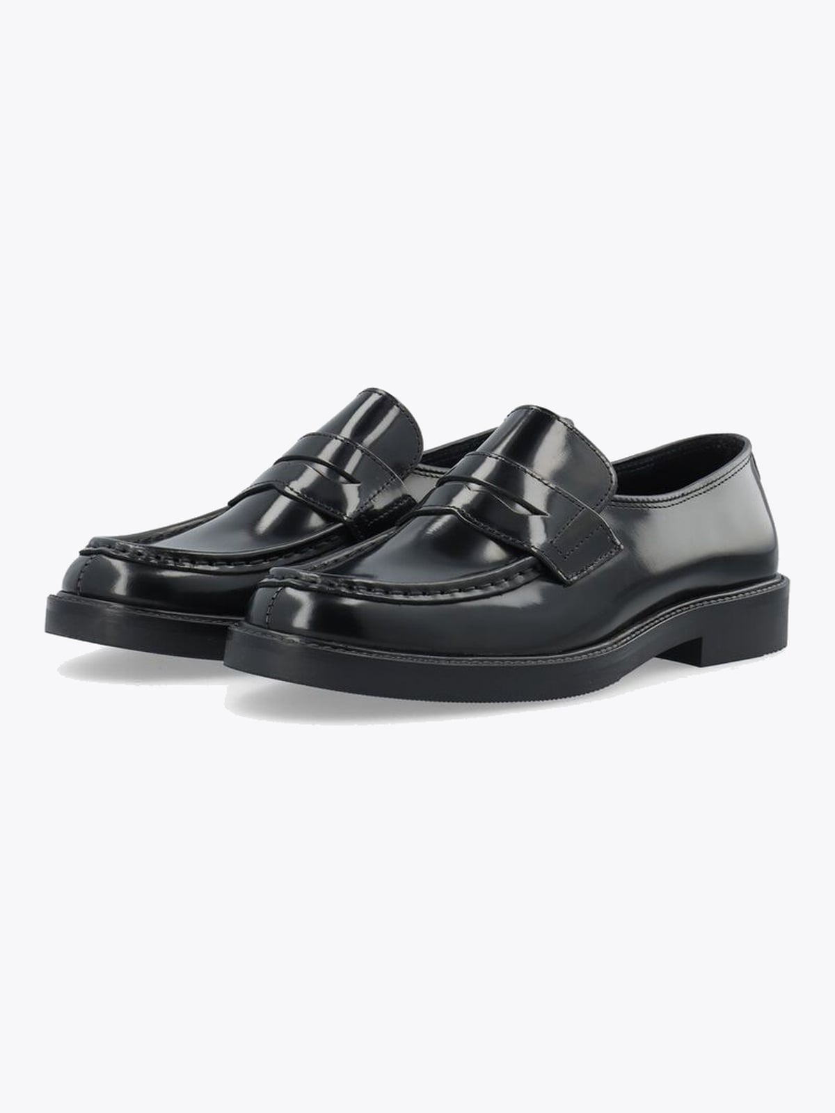 Bianco Newport Loafer Polido Leather Black