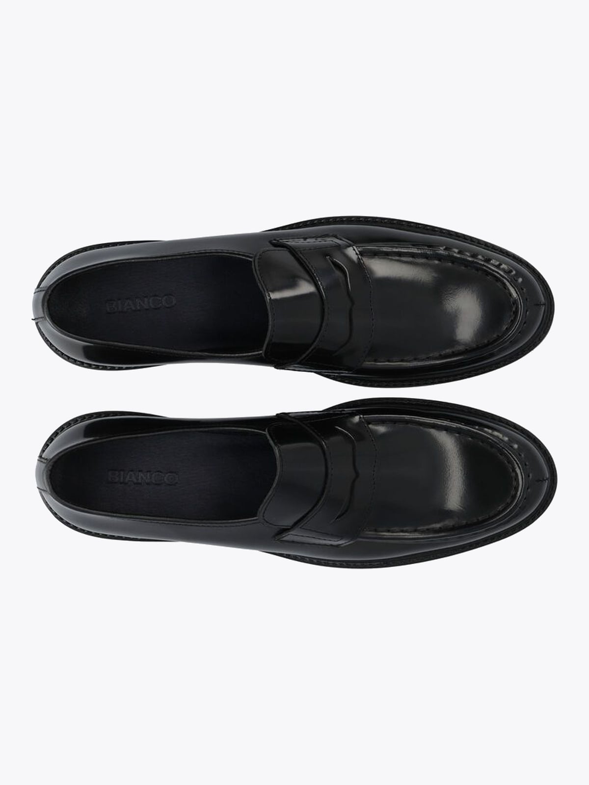 Bianco Newport Loafer Polido Leather Black