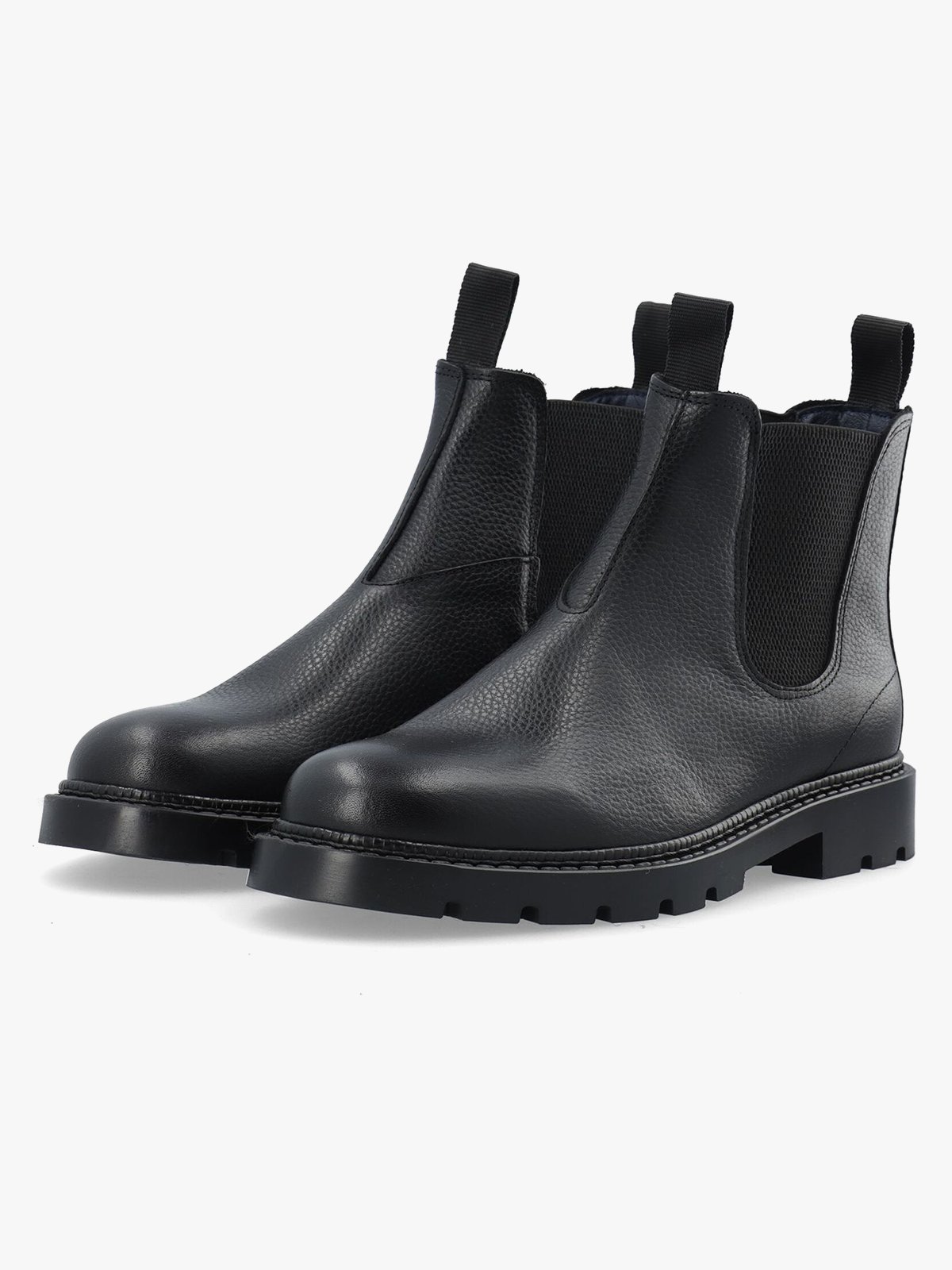 Bianco Jeff Chelsea Texas Tumbled Leather Black