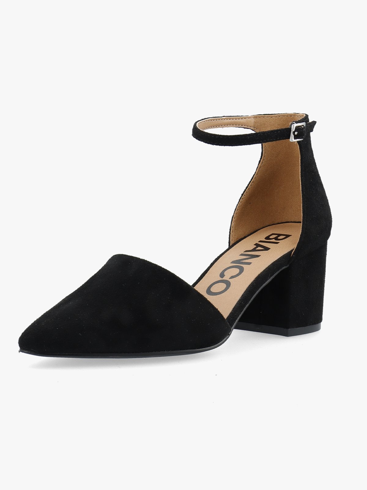 Bianco Devived Pump Micro Suede Black Suede