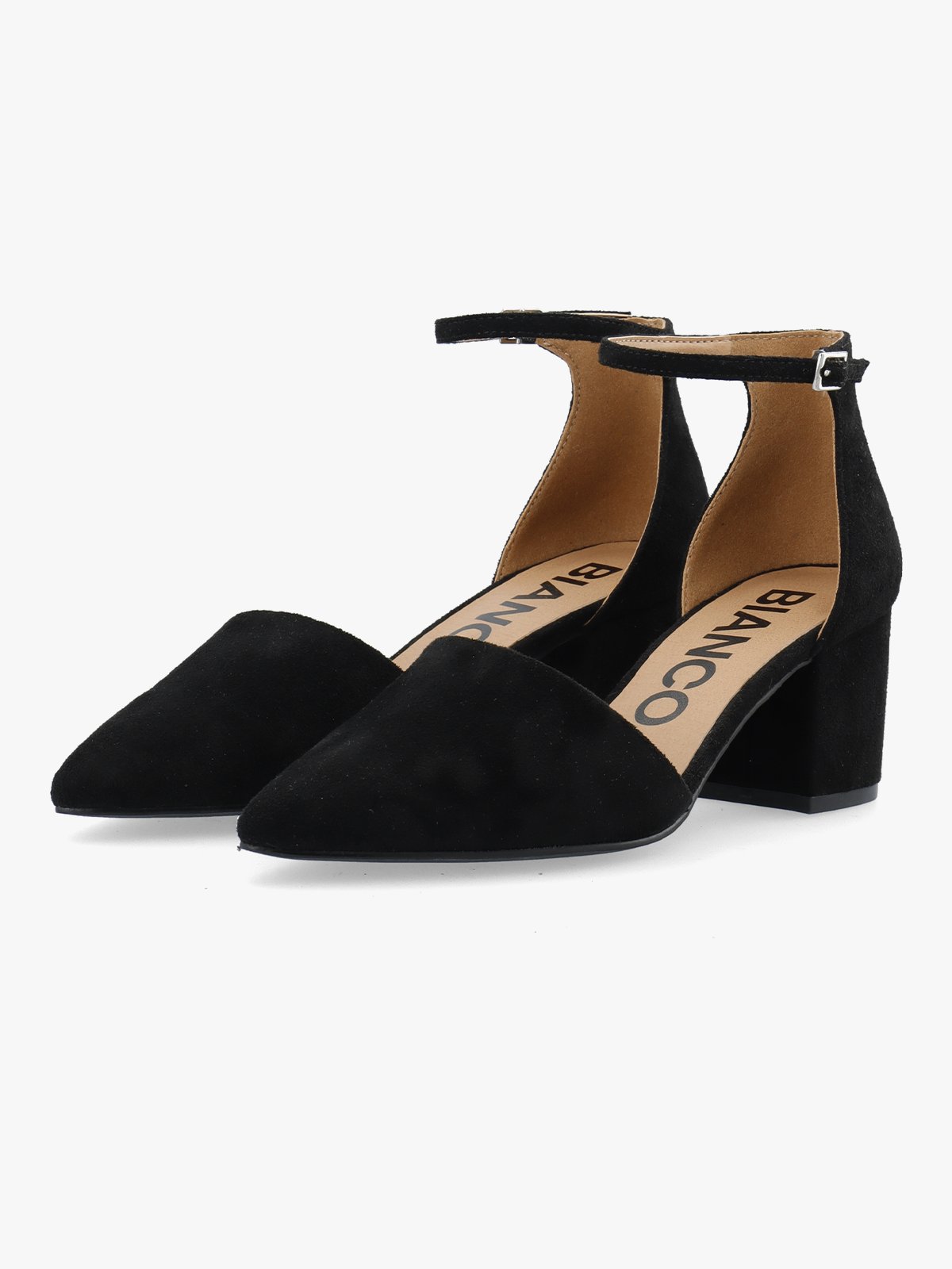 Bianco Devived Pump Micro Suede Black Suede