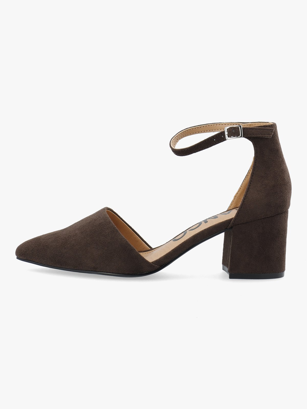 Bianco Devived Pump Micro Suede Dark Brown