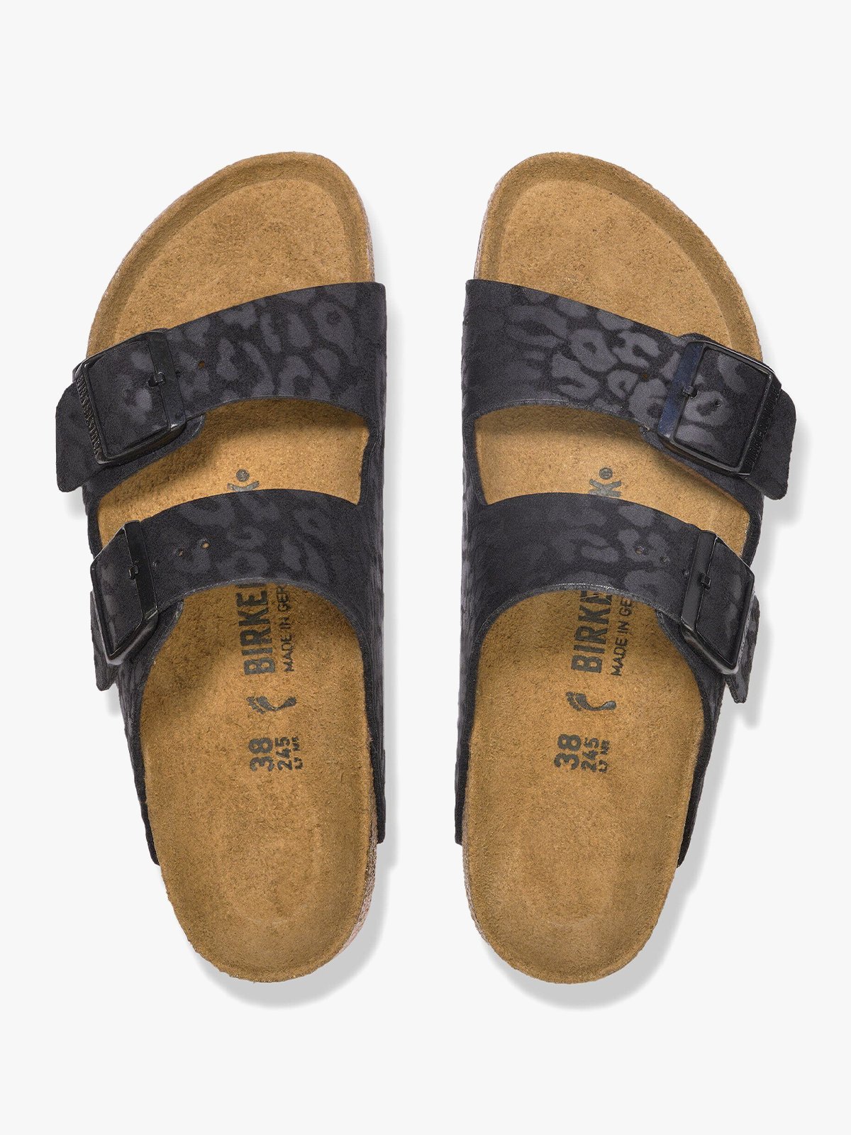 Birkenstock Arizona Foil Print Leo Black
