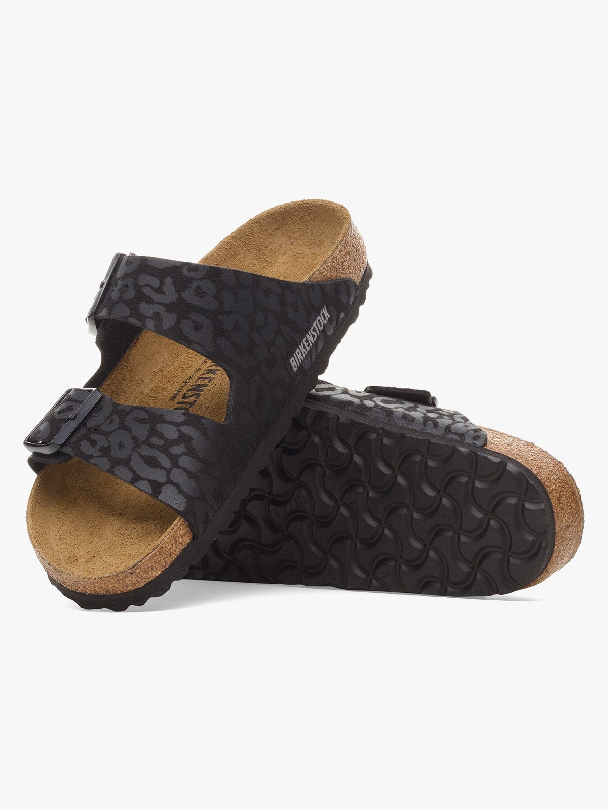 Birkenstock Arizona Foil Print Leo Black