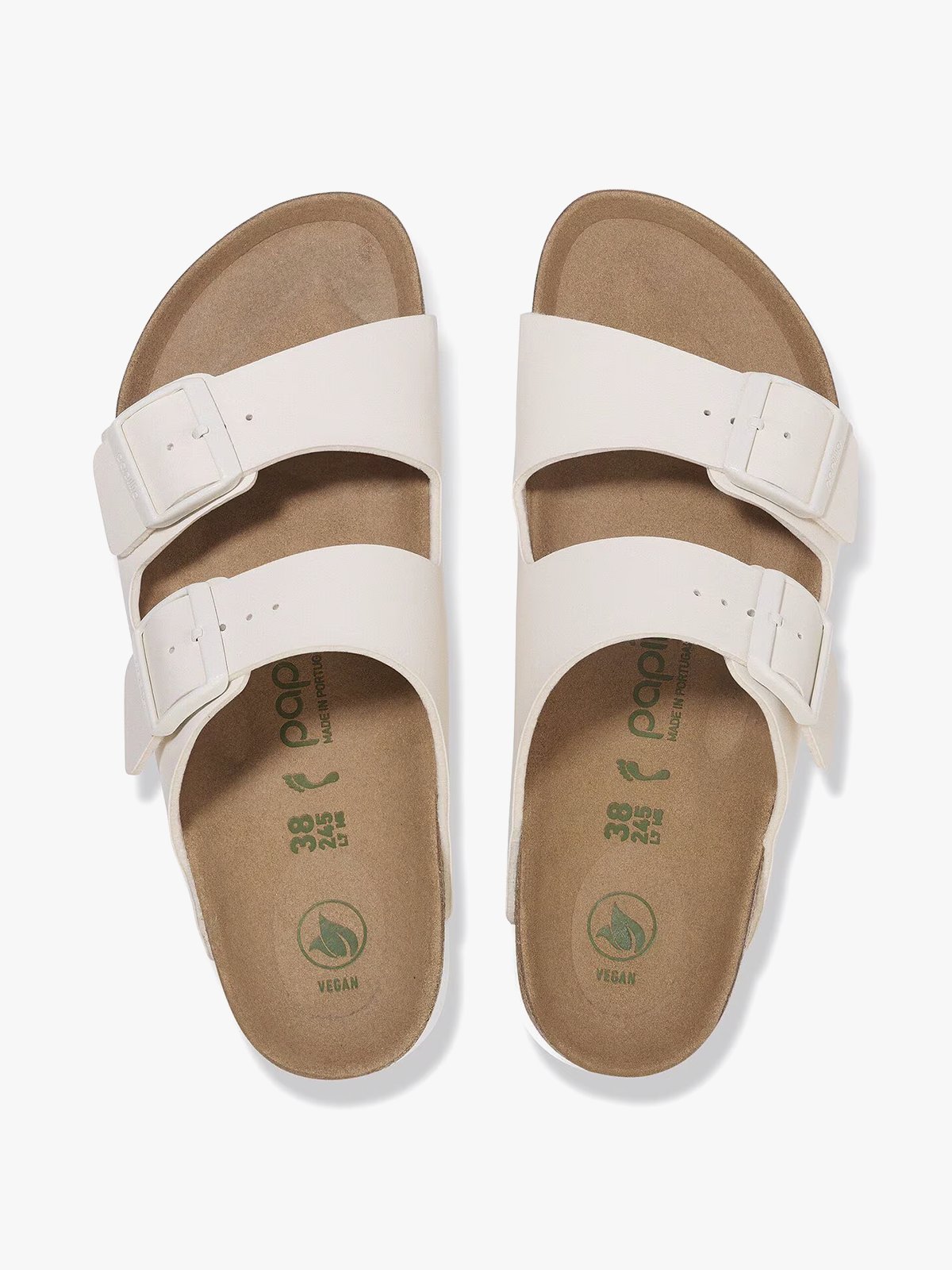 Birkenstock Arizona PAP Platform Birko-Flor Eggshell