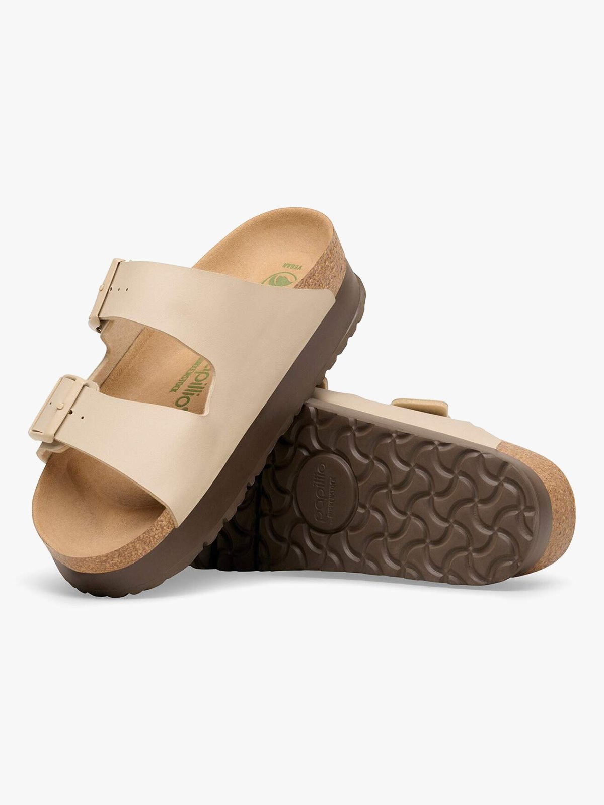 Birkenstock Arizona PAP Platform Birko-Flor Sandcastle