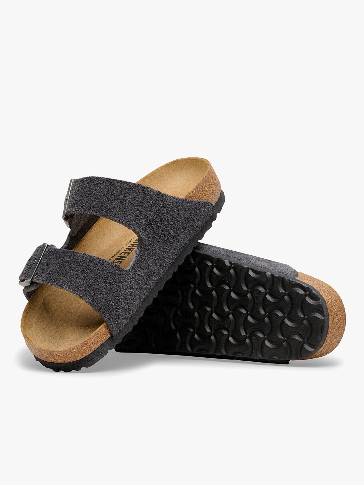 Birkenstock Arizona Suede Leather Charcoal